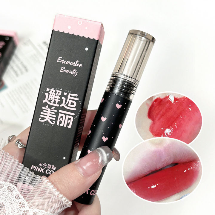 PINKCOCO%20Watery%20Mirror%20Dudu%20Lip%20Glaze%20Nude%20Lipstick%20Lipstick%20Female%20Students%20Plain%20Makeup%20White%20Lip%20Gloss%20Pure%20Desire%20Lipstick%20-%20Image%203