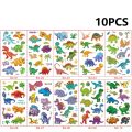 10PCS New Tattoos for Children Transfer Tattoos for Kids Mini Waterproof Tattoos Festival Glitters Face Unicorn Animals Stickers. 