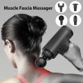 Fascial Gun Massager 4 Kinds of Massage Heads for Muscle Vibration Relaxation Deep Tissue Therapy. 
