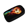 【Bunyad Traders】Kawaii Soccer Ball Flames Case For Girls Boys Large Storage Football Pencil Bag School Supplies. 