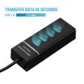 4 Port USB 3.0 Multi High Speed HUB Splitter USB Expansion for Desktop Laptop. 