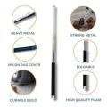 Self Defence Stick Walking Stick Black non monitored Alarm type 3 dB Shape Round, Stainless Steel Self-Defense Foldable Pointer & Safety Hiking Stick, Extendable Safety Wand with Non-Slip Grip & Nylon. 