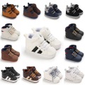 Wenefang Spring And Autumn Boy's Newborn Anti Slip Walking Shoes Comfortable 2025 New Baby HighTop Shoes Soft SoleComfortable Flat Shoes. 