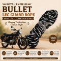 Royal Enfield Bullet Leg Guard Rope 100 Ft. -fully cover Black Grey By Hamro Store. 