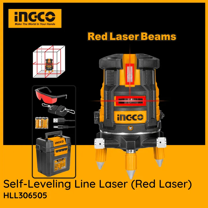 INGCO%20Self-leveling%20line%20laser(Red%20laser%20beams)%20HLL306505%20-%20Image%202