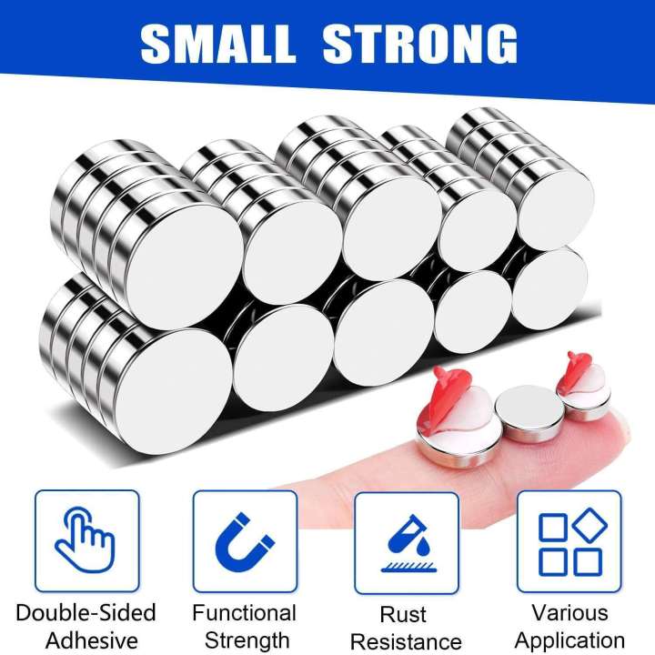 Super Powerful Strong Magnets With Double-Sided Adhesive for Fridge ...