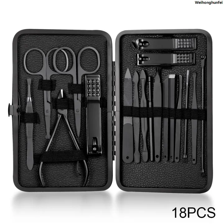 WeihonghunfeiSales%20promotion%20%E3%80%90New%20arrival%E3%80%917/10/16/18%20pcs%20Manicure%20Cutters%20Nail%20Clipper%20Set%20Household%20Stainless%20Steel%20Ear%20Spoon%20Nail%20Clippers%20Pedicure%20Nail%20Scissors%20Tool%20-%20Image%208