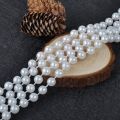 White Pearl Beads -8mm (100 Grams). 