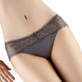 Ice Silk Lace Panties Women's Pure Cotton Crotch Lace Girl Briefs Low Waist Transparent Seamless Women's Panties. 
