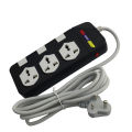 SILVERTEK ST-330 Surge Protector Power Strip Multiplug – 3-Port, 16A, 3000W Max, 3-Pin Universal Socket, 3M Cable, Individual Switches – Home & Office Use. 