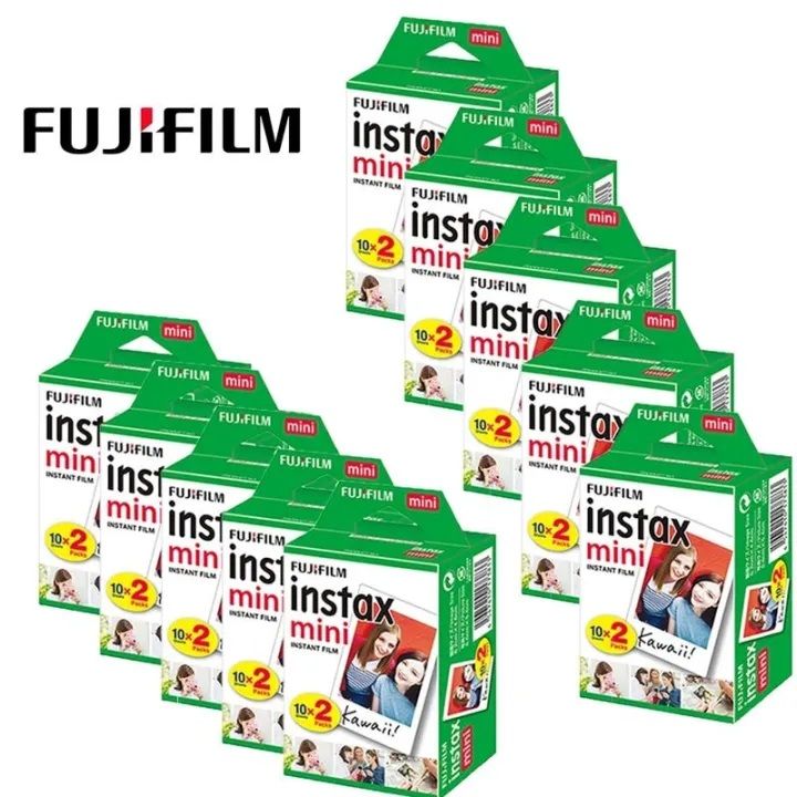 Fujifilm Instax Mini Film White Edge 10 Sheets of Film Photo Paper For FUJI Instant Photo Camera Mini 12 11 Mini 9 8 7s Evo
