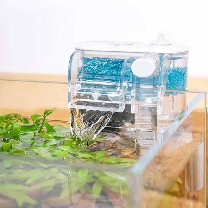 Nepall Mini Nano Clear Hanging Filter for Small Aquarium