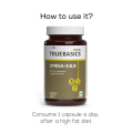 TrueBasics Vegan Omega 90 capsules 870mg of Vegetarian Omega Fatty Acids 3 6 & 9. 