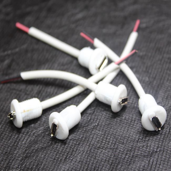 Micro USB Female Jack Wire Data Charge Cable Connector DIY (2 Pcs)