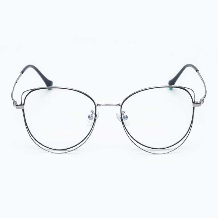 Black Metal Frame Glass  Crizal UV