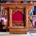 Wooden Hand-Carved Kumari Jhyal Window Frame. 