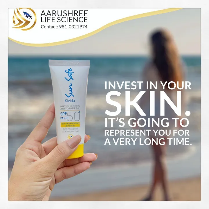 Kleida%20Sun%20Safe%20Sunscreen%20Gel,%20Spf-50,%20For%20All%20Skin%20Types%20-%20Image%202