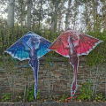 1 Piece 1.4M Large Dragon Kite For Kids And Adults Huge Pterosaur Kite Come Tail Easy To Fly Kites Outdoor Toy YUEYING. 