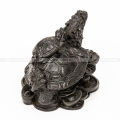 Saru Handicraft / Double Good Luck Tortoise Statue. 
