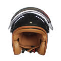 Axor jet Leather Half Face Single Visor ECE/DOT Certified Helmet. 
