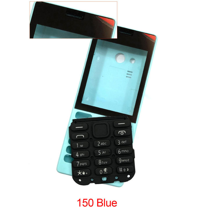 Front Frame Back cover Battery Cover For Nokia 150 Housing 216DS RM-1187 216 Full Housing Cover Case With Keypad
