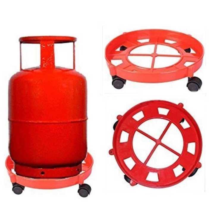 Unbreakable Water Jar Gas Trolly/Lpg Cylinder Stand Trolley with Wheels