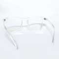 White Transparent Square Shape Cut Glasses Frame For Unisex. 