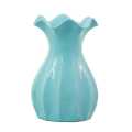 Soft Green Colour Ceramic Flower Vase. 