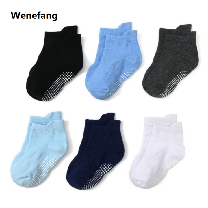 Wenefang%206%20Pairs/lot%20Baby%20Socks%20Cotton%20Anti-slip%20Children's%20Boat%20Socks%20New%20For%20Boys%20Girl%20Low%20Cut%20Floor%20Kids%20Sock%20With%20Rubber%20Grips%200-7Y%20-%20Image%204