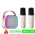 K12 Portable Wireless Kid Karaoke Bluetooth Speaker With 2 Mic. 