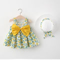 2022 Baby Girl Korean Version New Skirt Girls Fashionable Thin Children's Clothing Summer 4 Princess 3-year-old dress on behalf of the hair. 