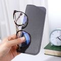 Women Simple Glasses Case Eyewear Bag Reading Glasses Case Eyeglass Box Sunglasses Case Spectacle Case PU  Glasses Bags. 