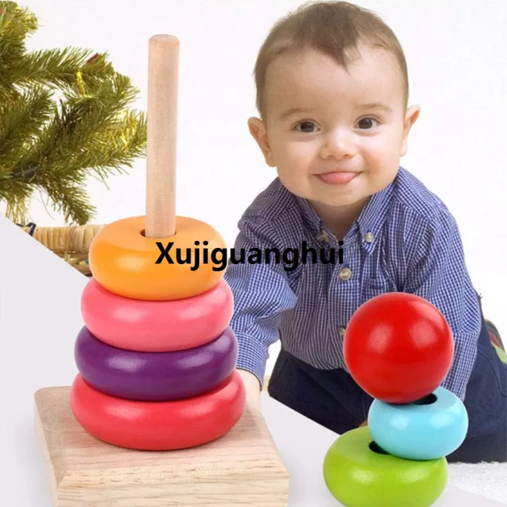 Xujiguanghui%20Melissa%20Doug%20Rainbow%20Stacker%20Wooden%20Ring%20Educational%20Toy%20-%20Wooden%20Rainbow%20Stacking%20Rings%20Baby%20Toy,%20Stacker%20Toys%20For%20Infants%20And%20Toddlers%20/colour%20and%20size%20recoginition%20-%20Image%203