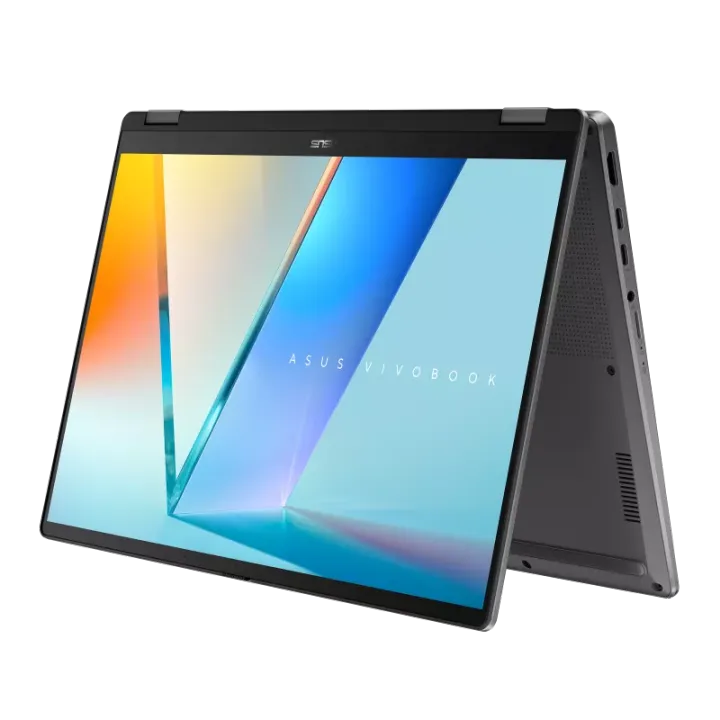 ASUS VIVOBOOK FLIP S14 TP3407SA | Intel Core Ultra 5 226V | 16GB RAM | 512GB NVMe SSD | 14 WUXGA OLED TOUCH 360 | Backlit Keyboard | Fingerprint | Win 11 | Silver | Backpack | Mouse | 2 Year Int'l Warranty | 1 year Perfect Warranty - Nagmani International