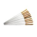 10pcs Stainless Steel BBQ Skewer Stick Barbecue Rod [ 30cm ]. 