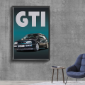 Vintage Car 80s GTI Sports Classic Car Vintage Posters Sticky Whitepaper Prints Posters Artwork Posters Wall Stickers. 