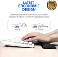 BUBM Memory Foam Keyboard Wrist Pad - Scratch and Stain Resistant Ergonomic Palm Rest Anti Skid(MHST-C(L)/GREY). 