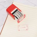 School Office Supplies DIY Square Ink Date Stamp Plastic Multicolor English Seals. 