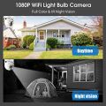 Wireless Light Bulb Camera 2MP Automatic Human Tracking Night Vision Camera.. 