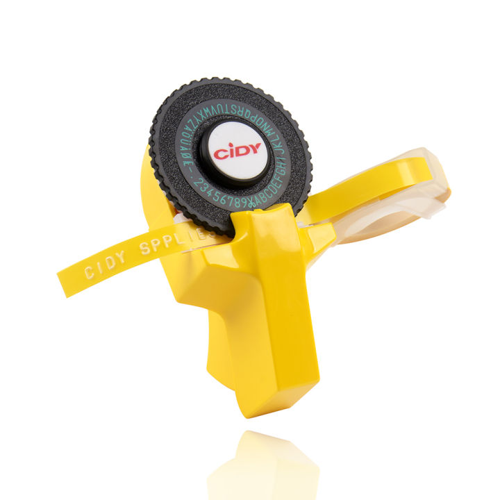 【New Arrivals】Yellow Printer with 9mm label Tape for MOTEX E101 label printer label maker Typewriter for dymo embossing label maker