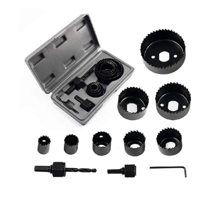 Dan Iron Tool 11 Pieces Woodworking Hole Saw Drill Bit Kit