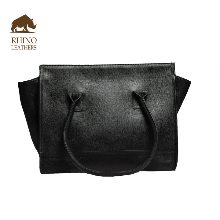 Rhino%20Leather%20Ladies%20Trapezoid%20Shaped%20Hand%20Bag%20-%20Image%203