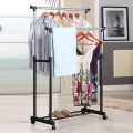 Adjustable Double Pole Telescopic Clothes Rack/Drying Rack. 