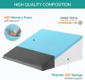 Orthopedic Bed Wedge Pillow for Acid Reflux & Gerd | Memory Foam Incline Back Support Cushion for Snoring Relief. 