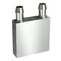 (GGBR) 2 Pcs Primary Aluminum Alloy Water Cooling Block for Liquid Water Cooler Heat Sink System Silver 40X40mm & 40X120mm. 