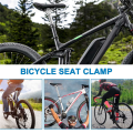 NAMUNY 2X Bicycle Seatpost 27.2mm Aluminium Alloy Seat Post with Adjust Clamp for Bike Road Track 27.2X300mm,Silver. 