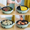 Motoso 22cm Multi-functional Mini Electric Frying Baking Pan | Non Stick Electric Multipurpose Frying Pan. 