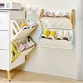 Multifunctional Plastic Folding Shoe Rack Large Capacity No Punching Door Shoe Rack Space Saving Wall-Mounted Shoe Rack Small Space Solution. 