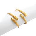 Gold Plated Panchadhatu Free Size Bala For Kids (Bundle of 2). 