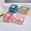 Bathroom Soap Dish With Lid Home Plastic Soap Box Keeps Soap Dry Soap Dish DUJU. 